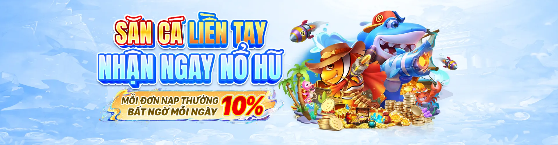 Trải nghiệm trò chơi Bắn Cá tại sanclub code với đồ họa sống động và cơ hội thắng lớn